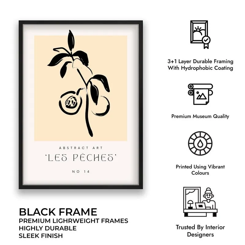 Stonefruit Canvas Wall Painting With Black Frame media 9