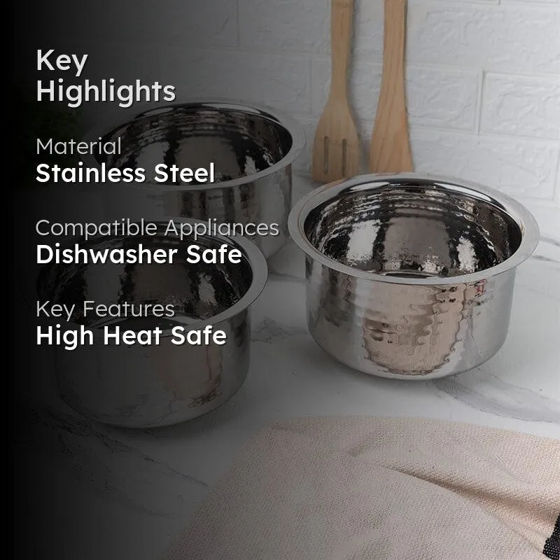 Drizzle Hammered Pot (2450 / 3000 / 3700 mL) - Set Of Three media 2