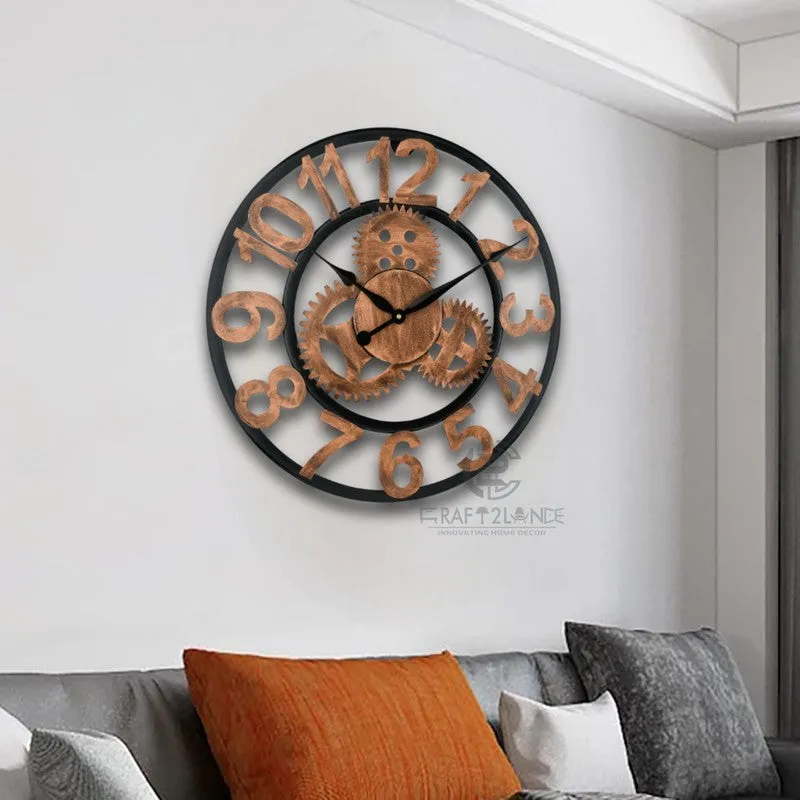 Pulses Silent Wall Clock - Bronze media 5