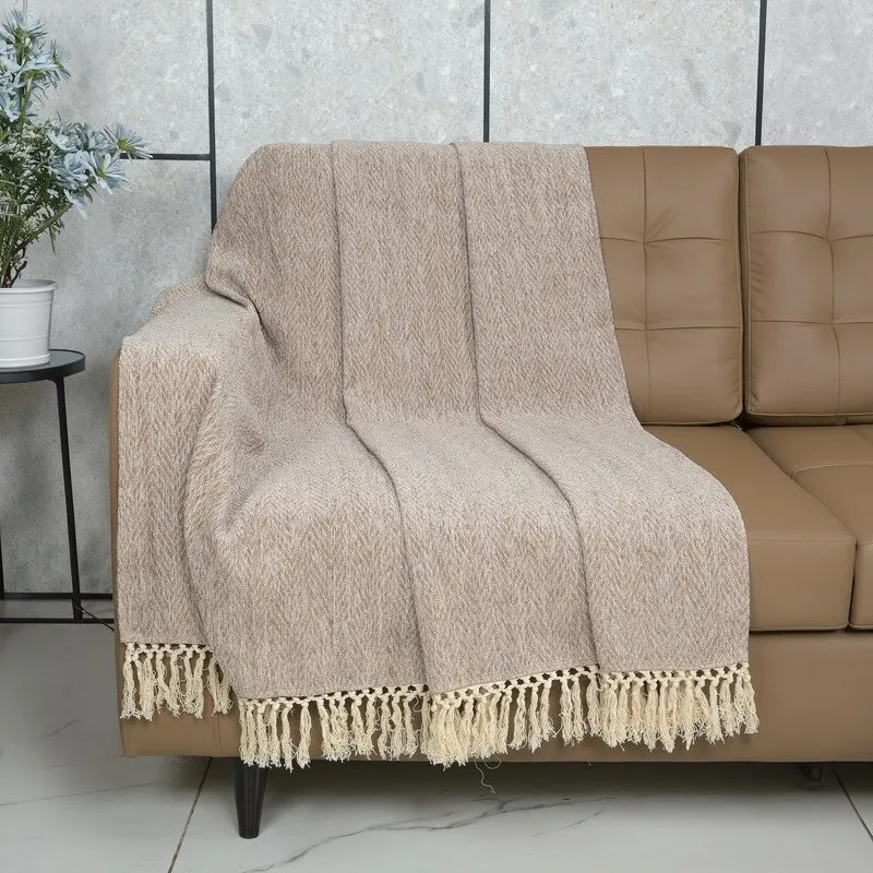 MonoMood Throw - Beige media 1