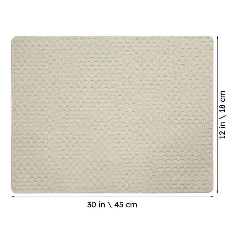 Aureon Grey Rectangle PVC Table Mats - Set Of Two media 6