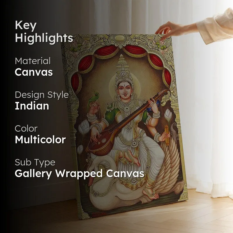 Saraswatis Melody Canvas Wall Art & Paintings media 2