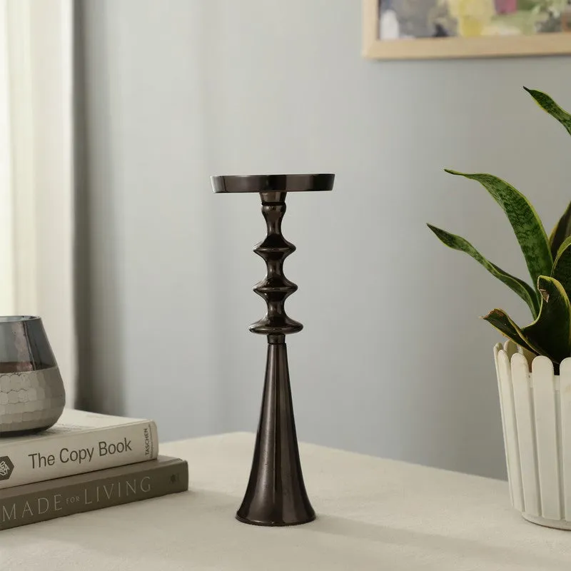 Aureline Classic Pedestal Candle Holder - Black media 3