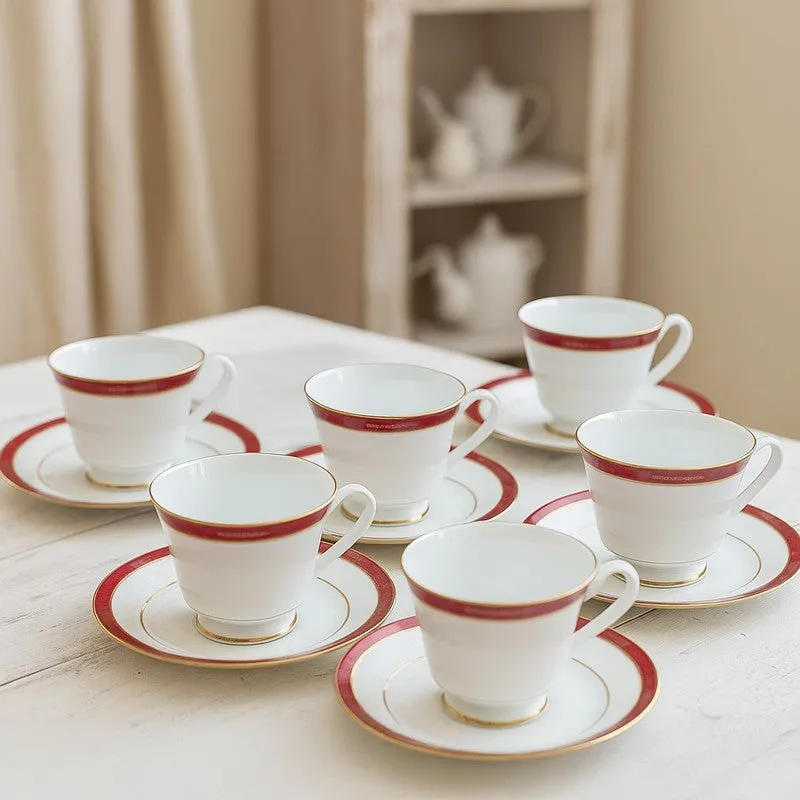 Noritake Brivon Cup & Saucer (215 mL Each) - Set of Six media 1