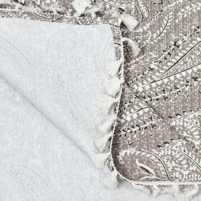 Thaalika Cotton Table Cover - Grey media 5