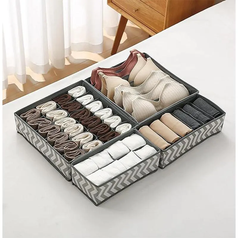 Arrow Foldable Cloth Organizer - Set Of Four media 3