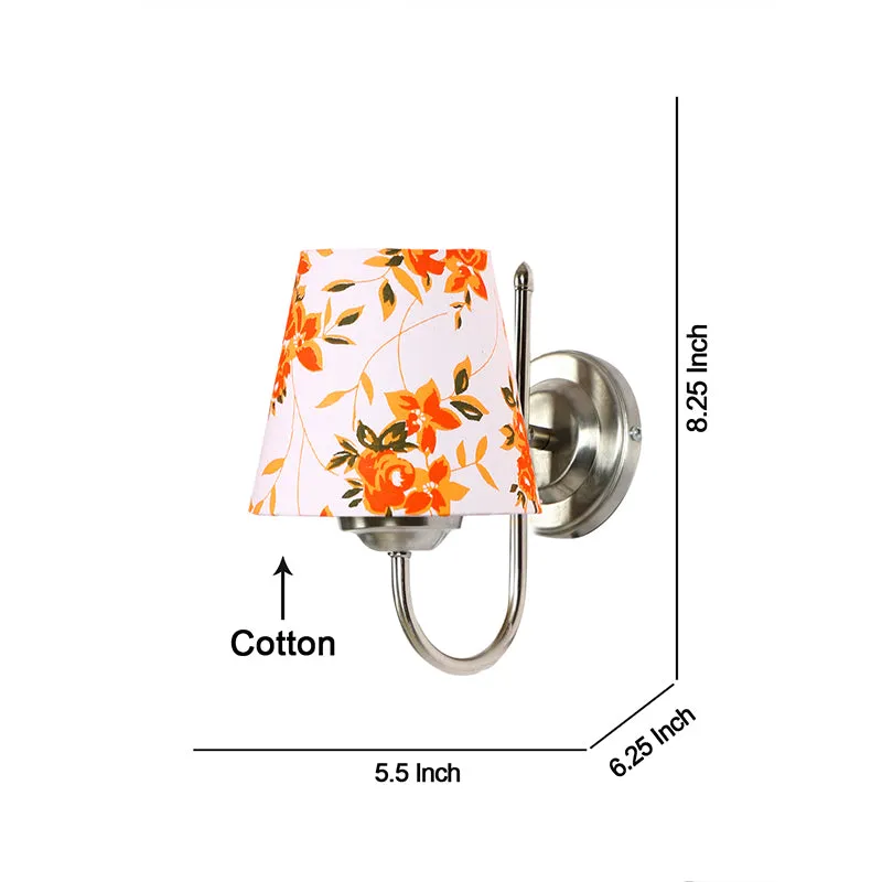 Altura Ibis Flora Conical Fabric & Metal Wall Lamp media 5