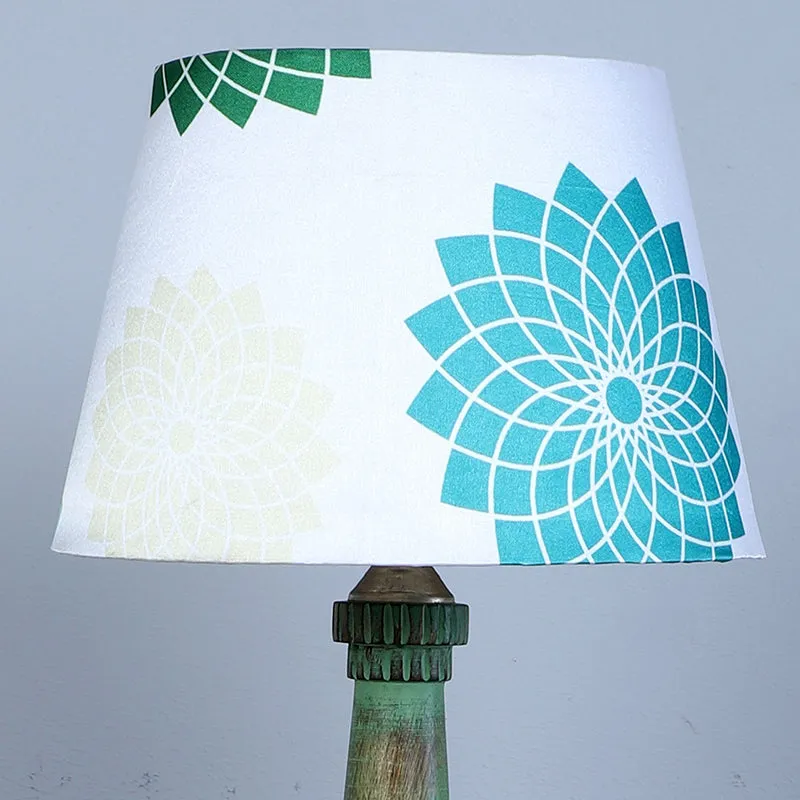 Akari Twist Printed Mango Wood Table Lamp media 3