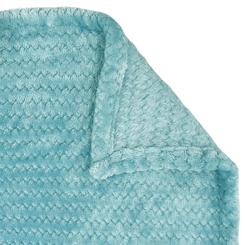 Swayam Seda Mink Blanket (Light Blue) - 240 GSM media 7