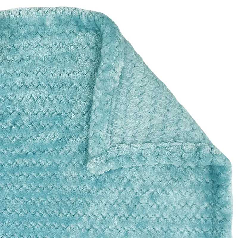 Swayam Seda Mink Blanket (Light Blue) - 240 GSM media 7