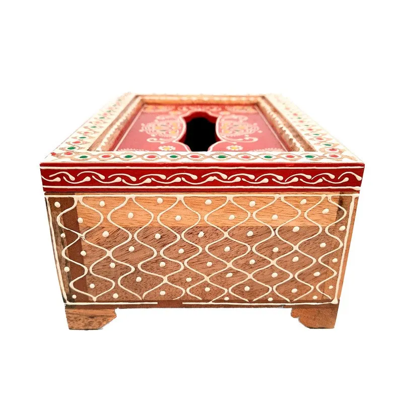 Mehfil Craft Wooden Tissue Holder media 9