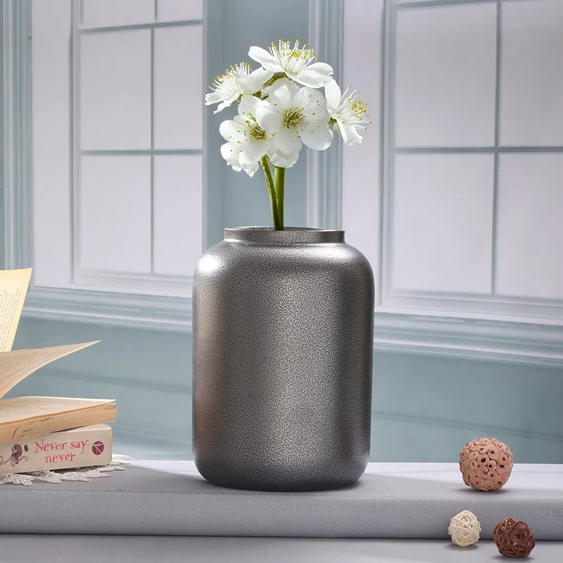 Alexis Metal Vase - Grey media 3