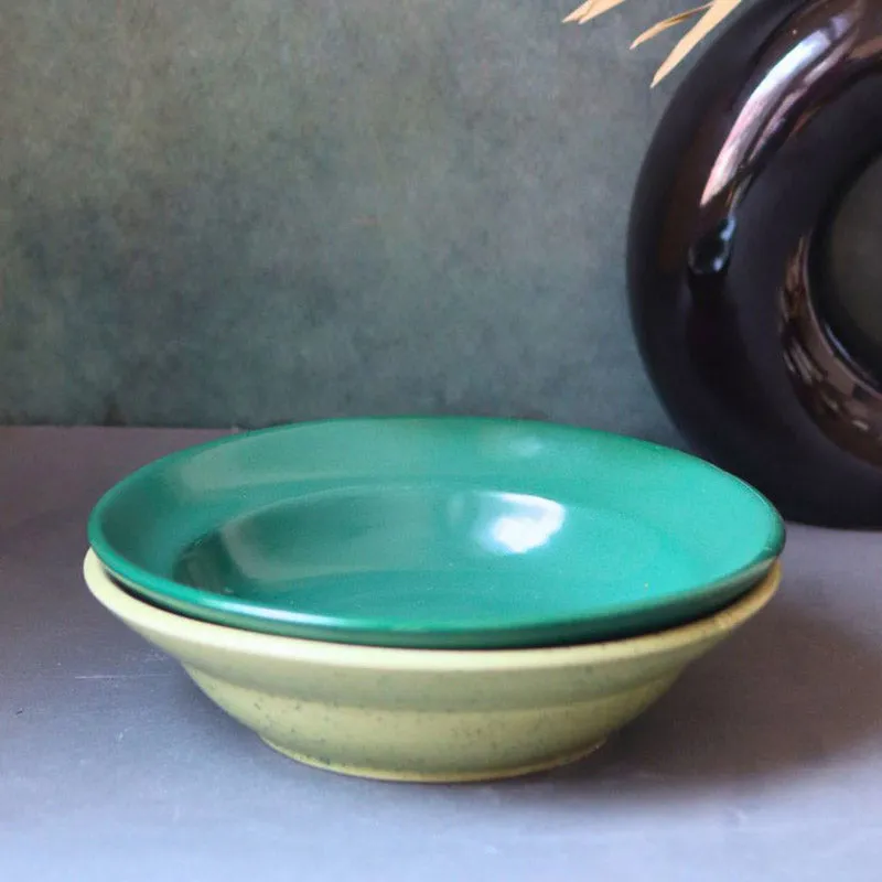 Luna Pasta Plate (Sea Green & Army Green) - Set of Two media 4