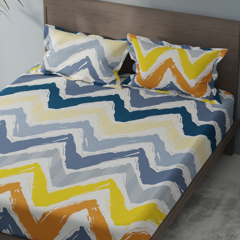 Chevron Single Microfiber Bedsheet - 120 GSM media 5