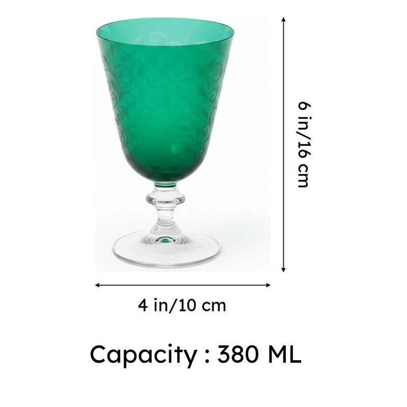 Cyanis Bohemia Crystal Whiskey Glass(380 mL) - Set Of Six media 8