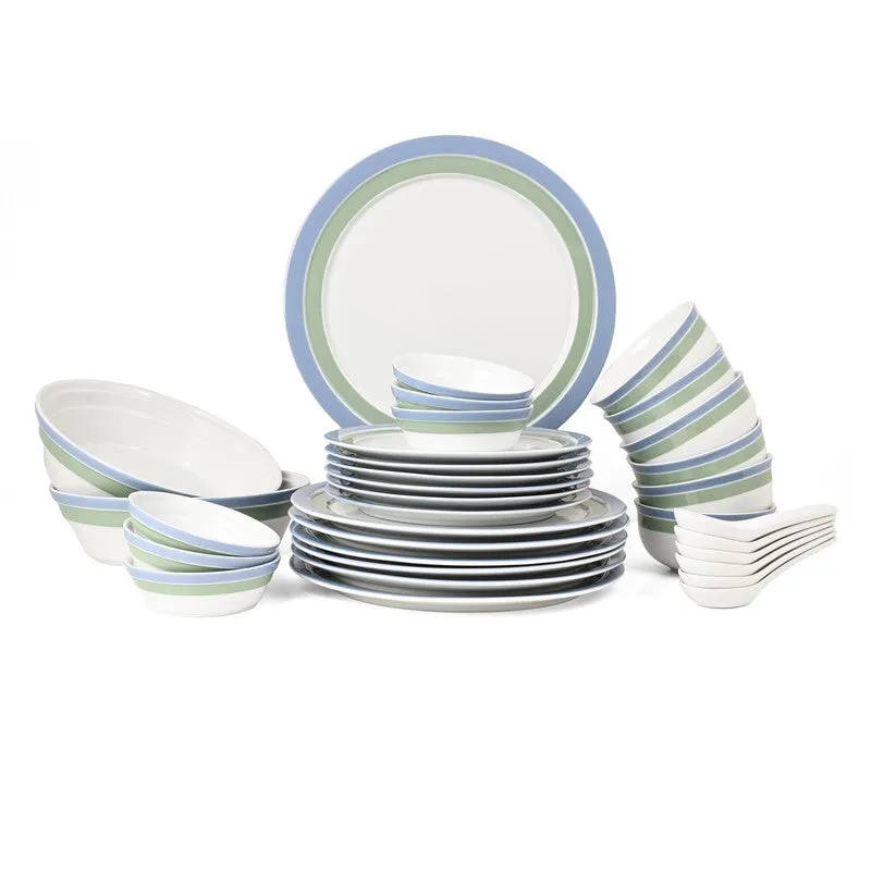 Dine Bloom Porcelain Dinner Set - 33 Piece Set media 3