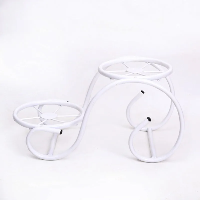 Sylva Sway Two Tier Metal Plant Stand (White) - Set Of Two - 5