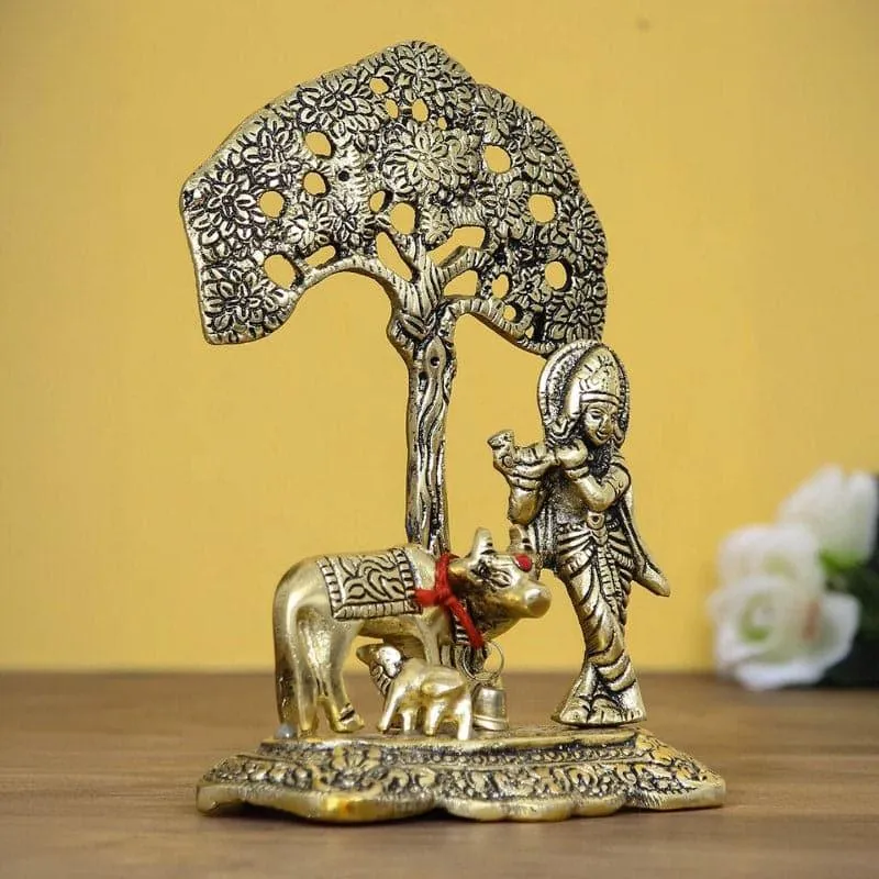 Krishna With Nandi Idol media 1