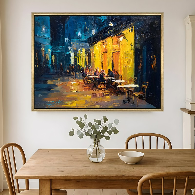 Cozy Corner Canvas Wall Painting With Frame
