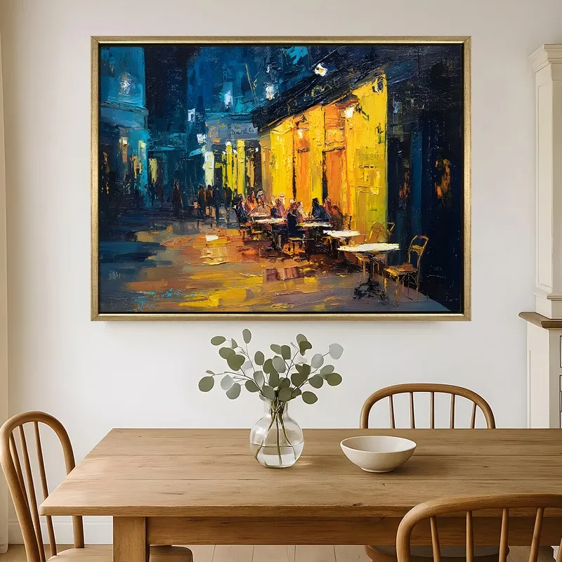 Cozy Corner Canvas Wall Painting With Frame media 1