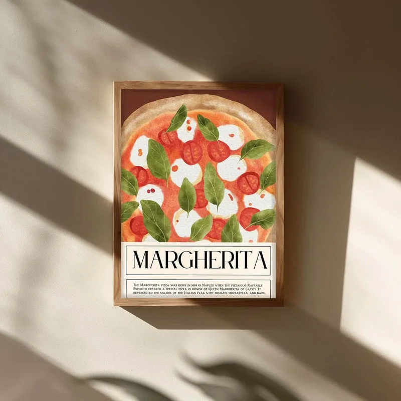 MargheritaPoster Archival Canvas Wall Art - Brown media 3