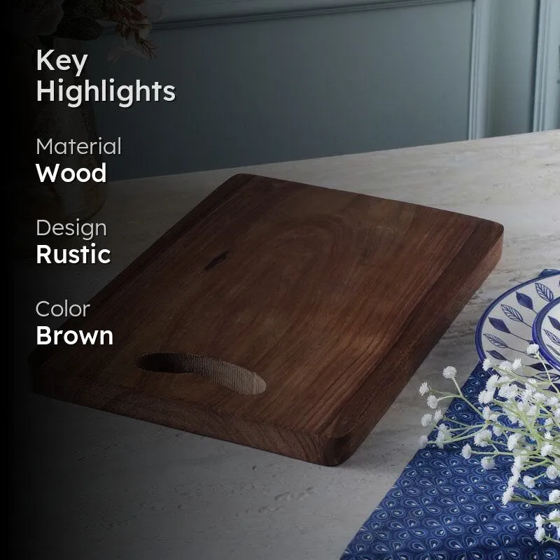 Premium Wooden Chopping Board - Rustic and Durable media 2