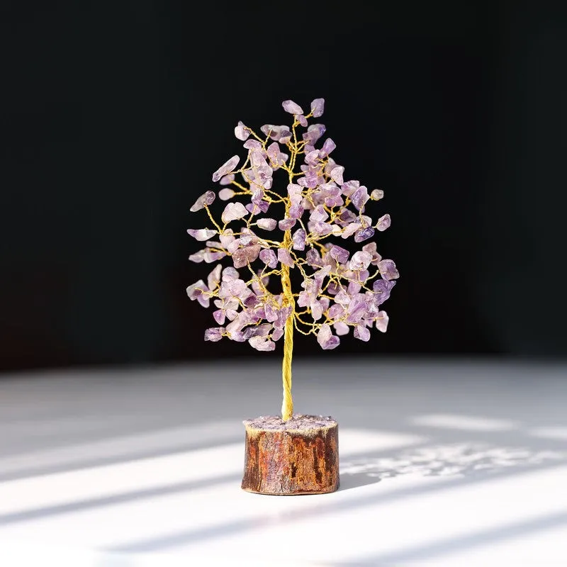 Healing Amethyst Gemstone Tree Decorative Showpiece media 9