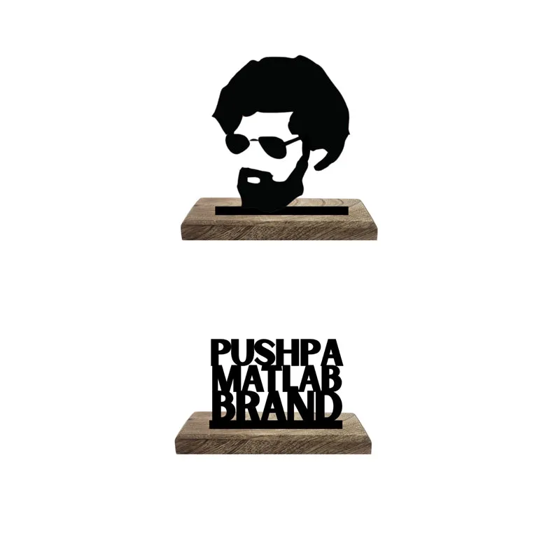 Pushpa Matlab Brand Typography Showpiece - Set Of Two media 5