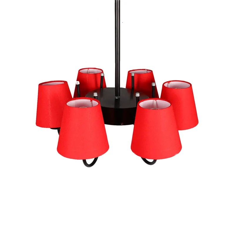 Viya Conical Ceiling Lamp - Red media 4
