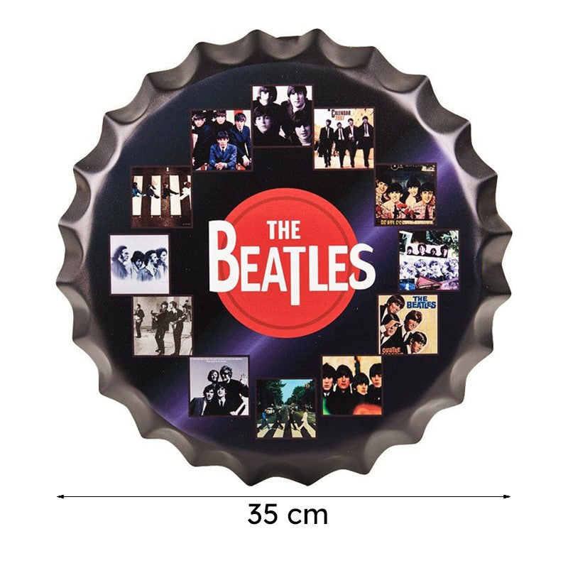 The Beatles Cd Bottle Cap Metal Wall Accent media 8