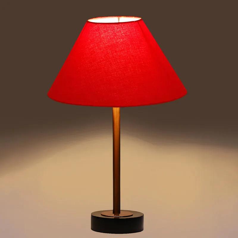 Cotin II Rodin Wooden Table Lamp - Red,Copper,Black media 6