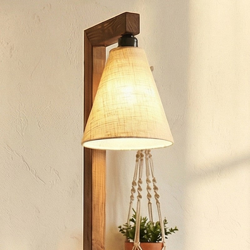 SubtleGlow Wooden Floor Lamp - Brown media 4