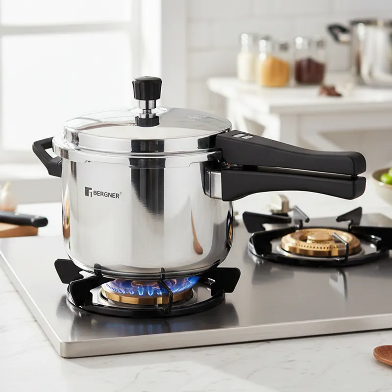 Bergner Induction Safe Pressure Cooker - 3500 ml/19 Inches media 1