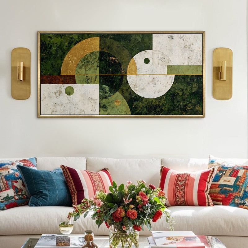 Sage Spiral Canvas Wall Art