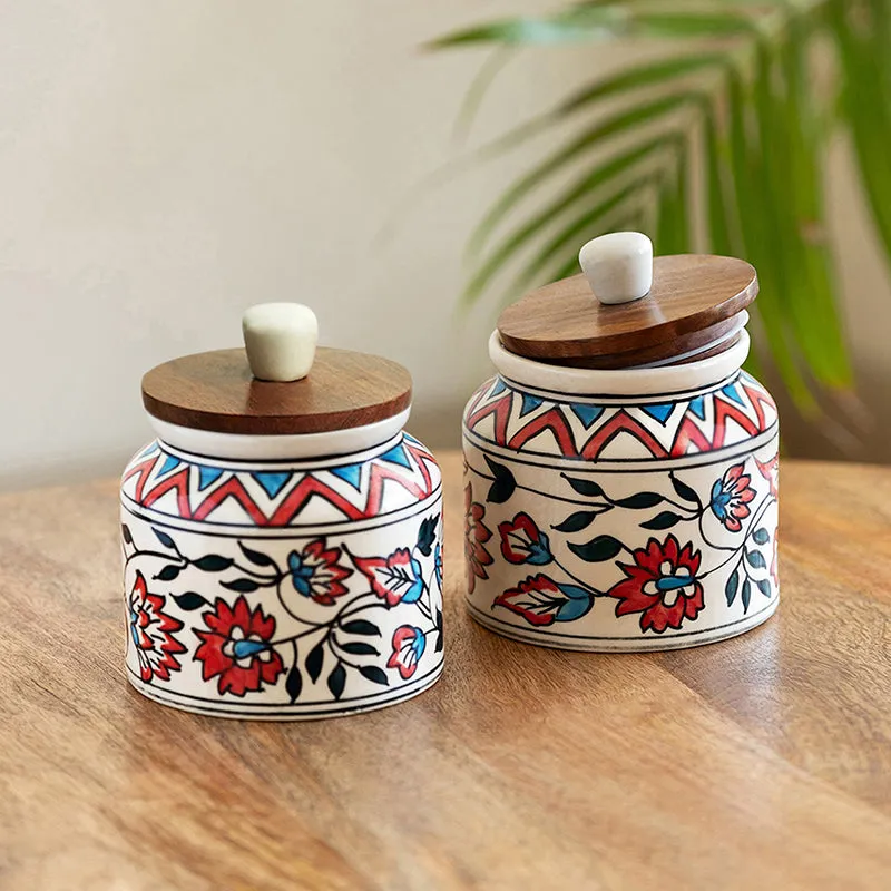 Mesa Dawn Ceramic Jar (660 mL Each) - Set Of Two media 1