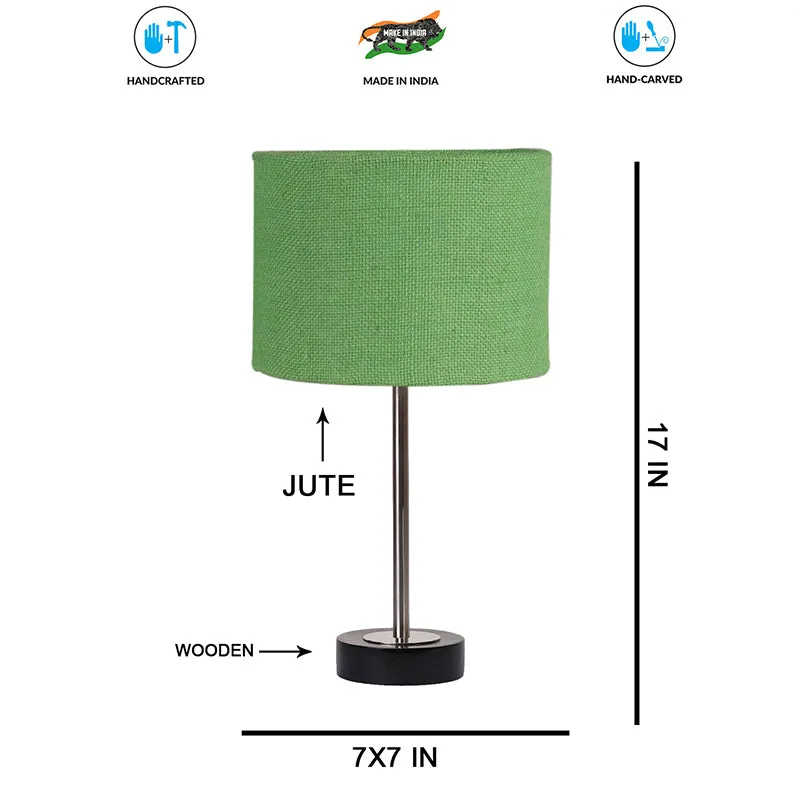 Sienna I Rodin Wooden Table Lamp - Green,Silver,Black media 7
