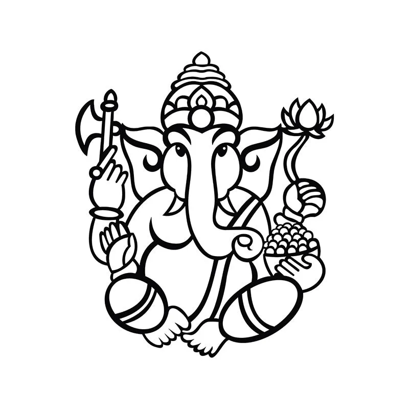 Ganesha Black Iron Wall Accent media 3