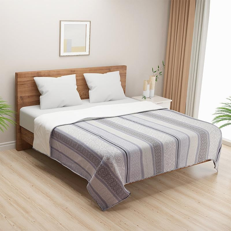 Swayam Yara Striped Cotton Dohar - 110 GSM
