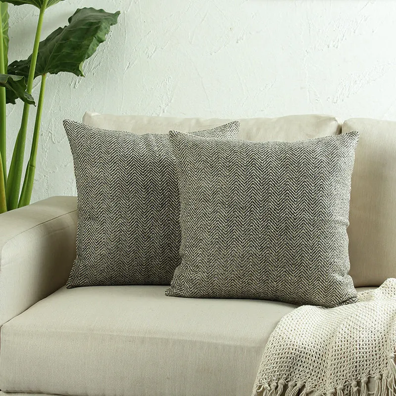 Modera Luxe Woven Cotton Cushion Cover - Set Of Two media 2