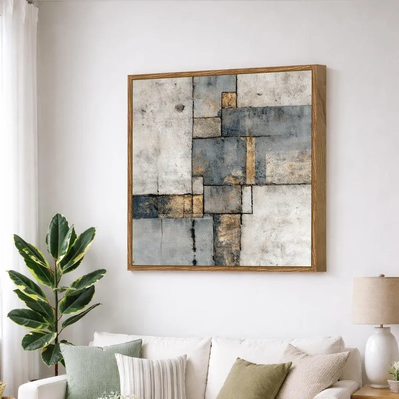 Abstract Layers Canvas Wall Art With Frame media 3