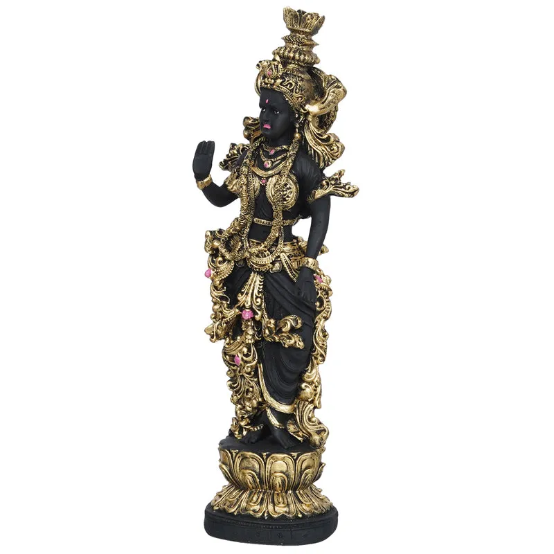 Madhava Chaitanya Idol - Black & Gold media 4