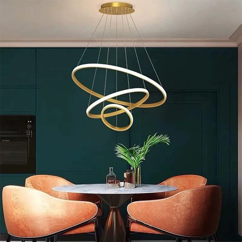Sky Drop LED Modern Aluminium Ceiling Lamp - Gold media 1