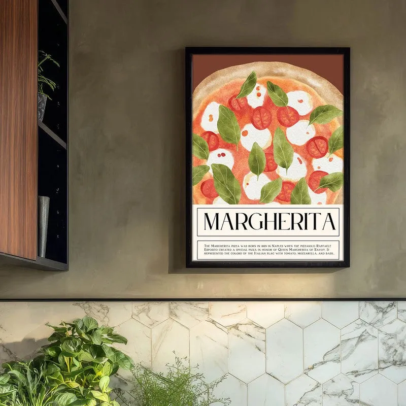 MargheritaPoster Archival Canvas Wall Art - Black media 3