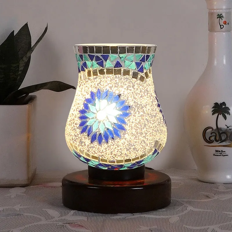 Gleamine Mosaic Glass Table Lamp - Multicolor media 3