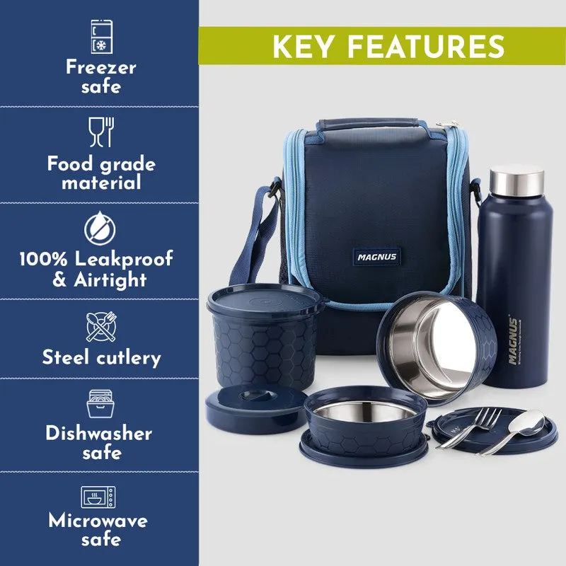 Velora Prime Lunch Box with Lunch Bag - Five Piece Set media 9