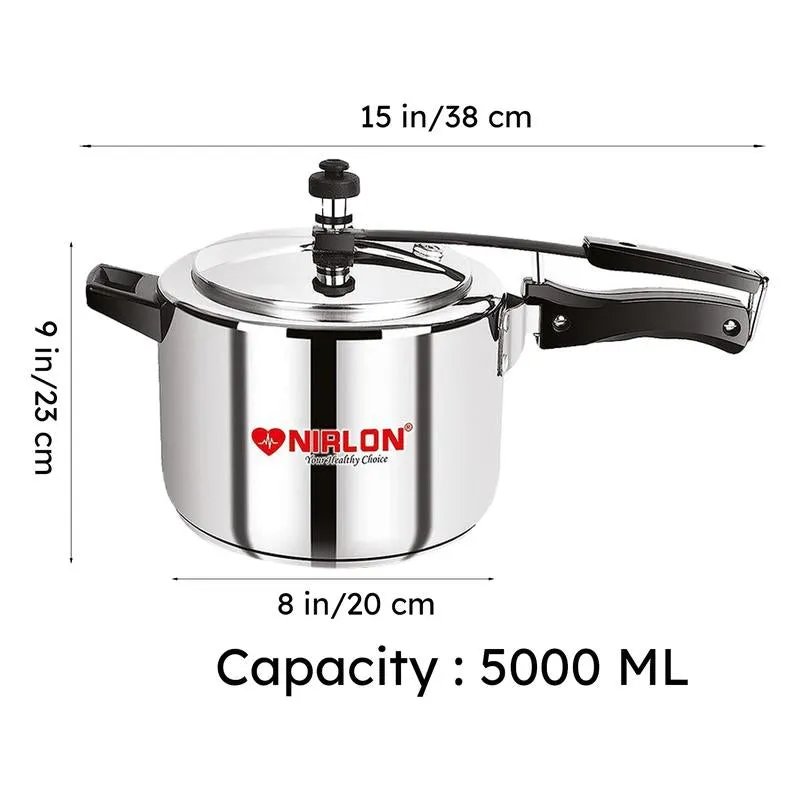 Nirlon Steel Pressure Cooker Inner Lid - 5000 ML/ 9 Inches media 8