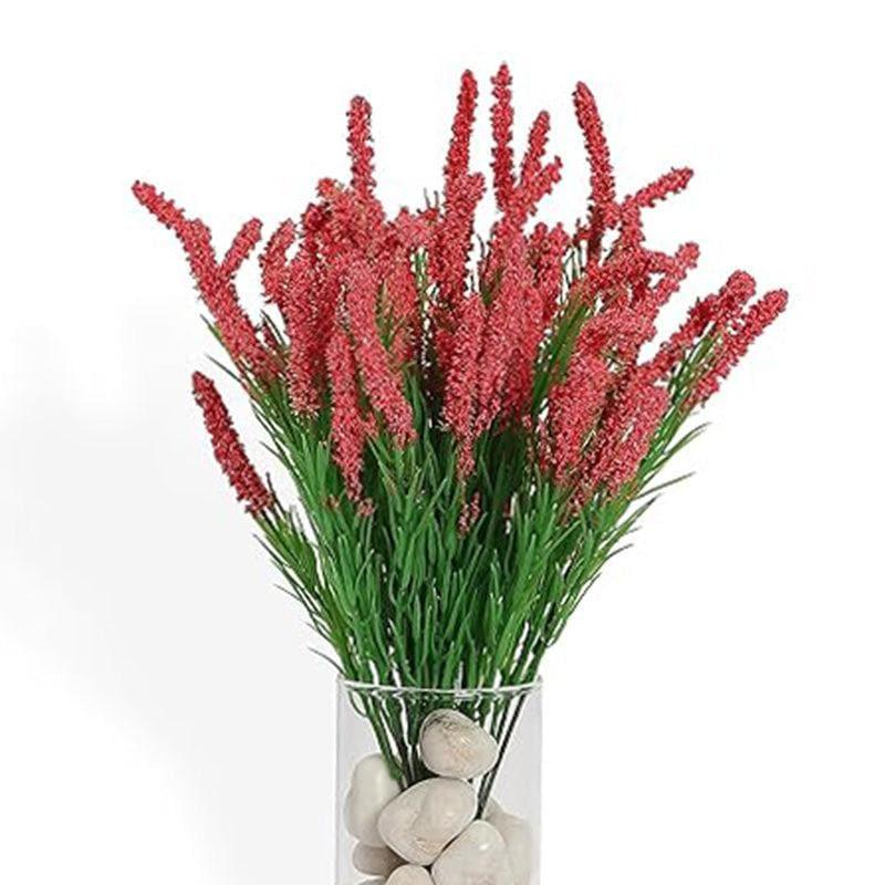 Faux Hogla Millet Grass Bunch (Dark Pink) - Set Of Three media 3