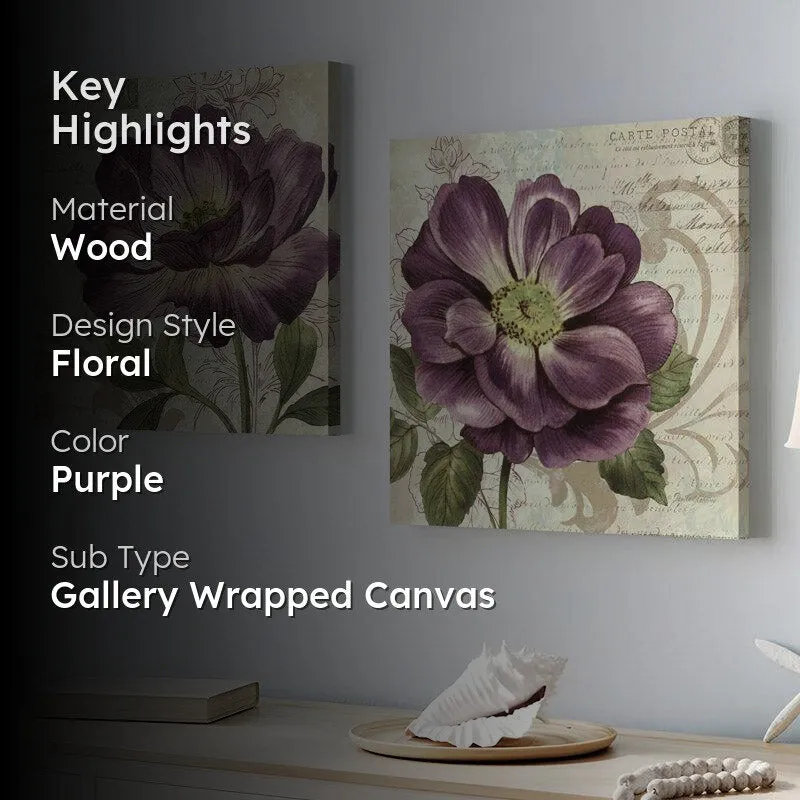 Purple Peony Wall Art media 2