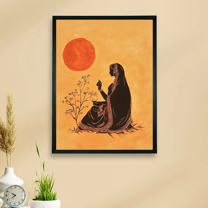 Thoughts Of Dusk Canvas Wall Art With Resin Frame media 3