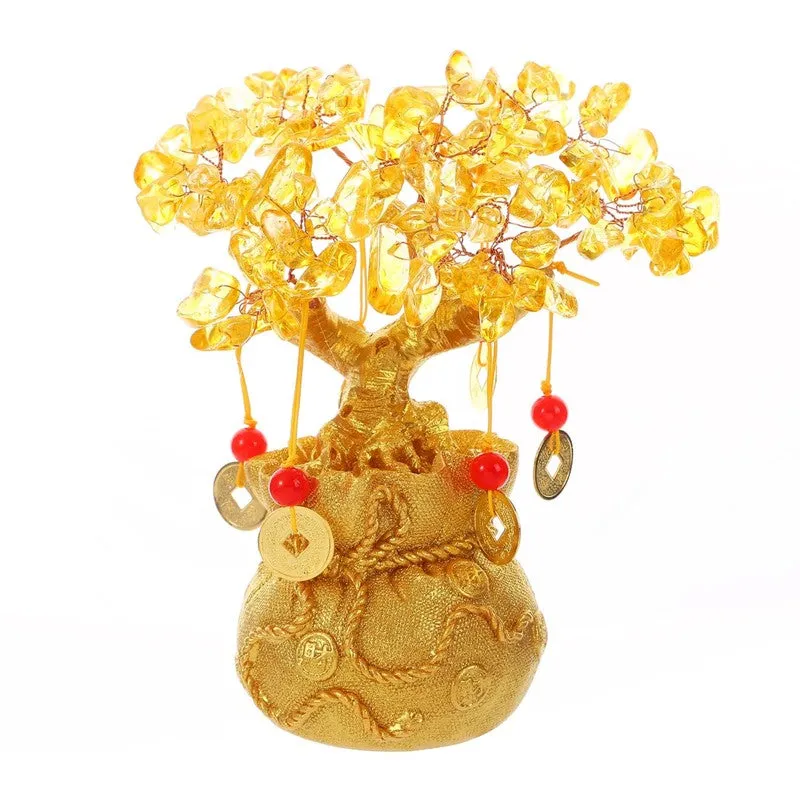 Citrine Fortune Tree Resin Showpiece media 4
